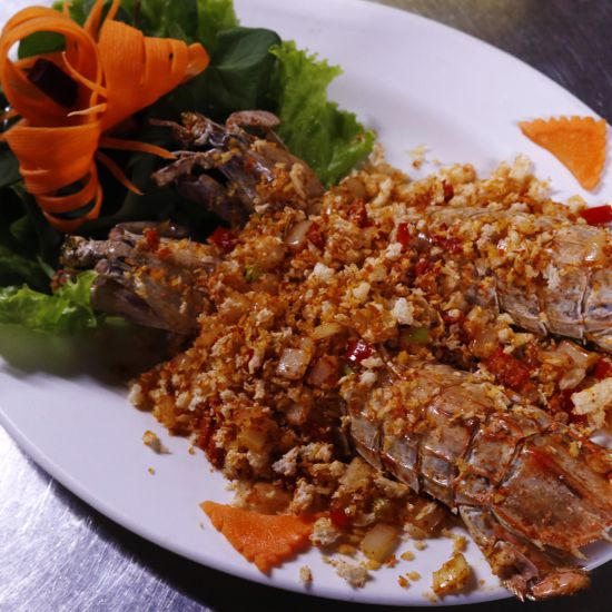 Tôm Tích rang muối Hồng Kong